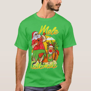 Mele Kalikimaka Santa Hawaiian Kerstmis in juli H T-shirt