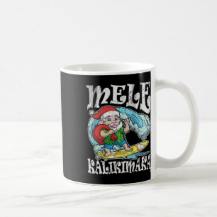 Mele Kalikimaka Santa Hawaiian Retro Chris Koffiemok