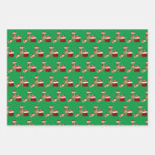 Mele Kalikimaka, Santa Hond en Kerstmis Open haard Inpakpapier Vel