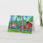 Mele Kalikimaka Santa op vakantie Vakantie Kaart (Voorkant)