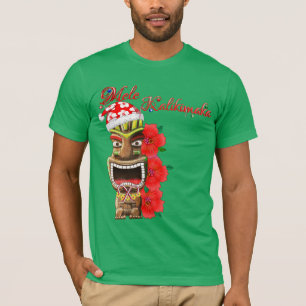 Mele Kalikimaka Santa Tiki T-shirt