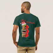 Mele Kalikimaka Santa Tiki T-shirt (Achterkant volledig)