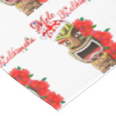 Mele Kalikimaka Santa Tiki Tafelkleed (Gekanteld)