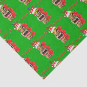 Mele Kalikimaka Santa Tiki Tissuepapier (Detail)