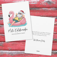 Mele Kalikimaka Santa Tropisch Strand Kerstmis