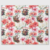 Mele Kalikimaka Santa Wrapping Papier (Vlak)