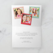 Mele Kalikimaka Script Moderne kerstfoto Feestdagen Kaart (Binnen)