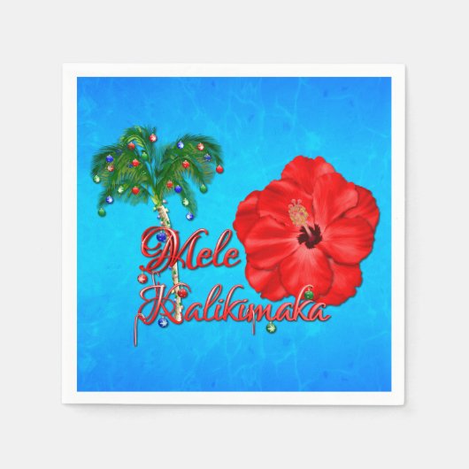 Mele Kalikimaka Servetten (Voorkant)