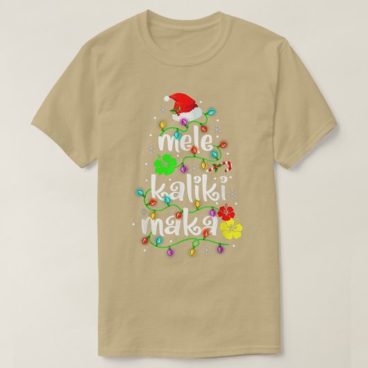 Mele Kalikimaka Shirt voor vrouwen Hawaiian Hawaii (Design voorkant)