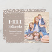 Mele Kalikimaka Simple Modern Kerstfoto Feestdagenkaart (Voorkant / Achterkant)