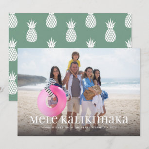 Mele Kalikimaka Single Photo Feestdagenkaart