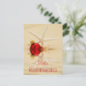 Mele Kalikimaka Starfish Briefkaart (Staand voorkant)