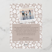 Mele Kalikimaka Stars Moderne kerstbomen Foto Folie Feestdagenkaart (Achterkant)