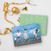 Mele Kalikimaka Stijlvolle kerstfoto Feestdagenkaart