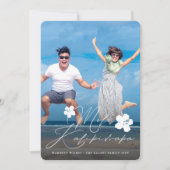 Mele Kalikimaka Stijlvolle kerstfoto Feestdagenkaart (Voorkant)