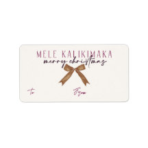 Mele Kalikimaka, Sugar Plum Cadeaulabel