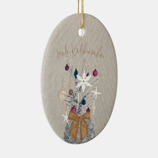 Mele Kalikimaka, Suikerpruim Keramisch Ornament (Rechts)
