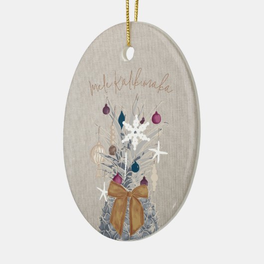 Mele Kalikimaka, Suikerpruim Keramisch Ornament (Links)