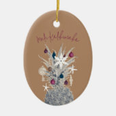 Mele Kalikimaka, Suikerpruim Keramisch Ornament (Voorkant)