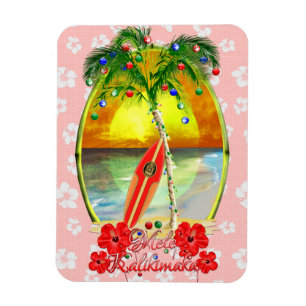 Mele Kalikimaka Surfing Magneet