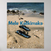 Mele Kalikimaka Teenslippers Poster (Voorkant)