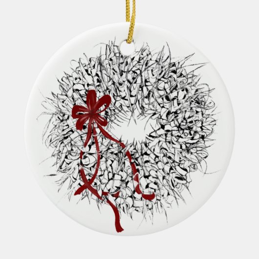 Mele Kalikimaka Ti-blad Krans Ornament (Voorkant)