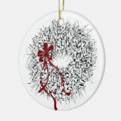 Mele Kalikimaka Ti-blad Krans Ornament (Links)