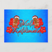 Mele Kalikimaka Tiki Briefkaart (Voorkant)