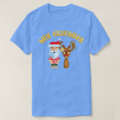 Mele Kalikimaka Tiki Holiday Kerstman en R T-shirt (Design voorkant)