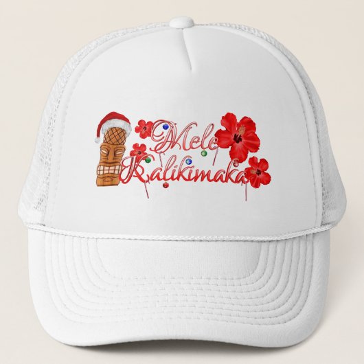 Mele Kalikimaka Tiki Trucker Pet (Voorkant)