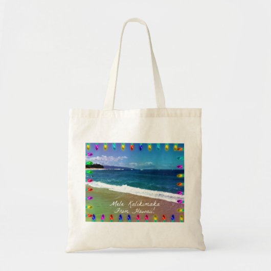 Mele Kalikimaka Tote Bag (Voorkant)