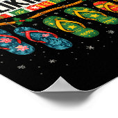 Mele Kalikimaka Trocal Christmas Flip Flop  Poster (Hoek)