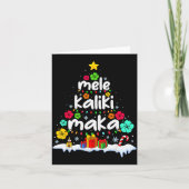 Mele Kalikimaka Trocal Christmas Hawaiian Santa Xm Kaart (Voorkant)