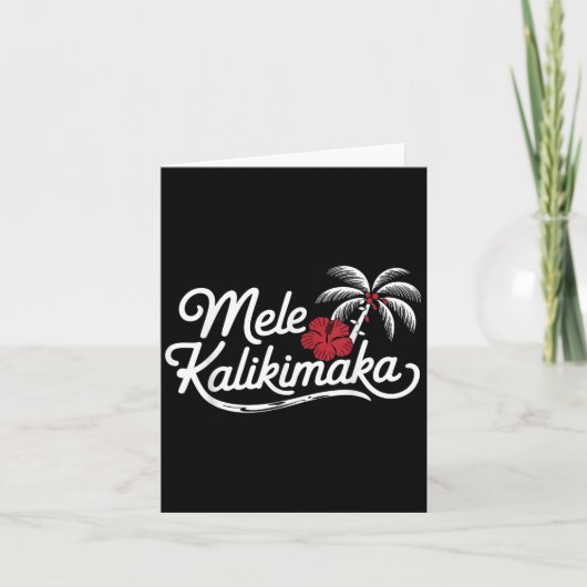 Mele Kalikimaka Trocal Christmas Hawaiian Xmas  Kaart (Voorkant)