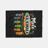Mele Kalikimaka Trocal Kerst Flip Flop Fleece Deken (Voorkant (Horizontaal))