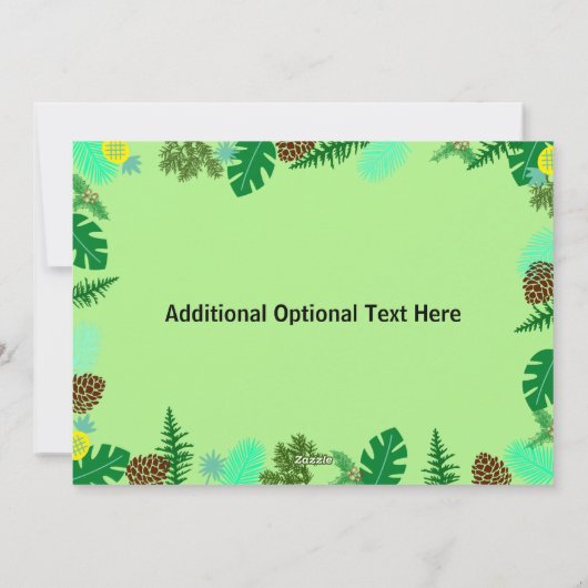 Mele Kalikimaka | Tropical Beach Christmas Kaart (Achterkant)