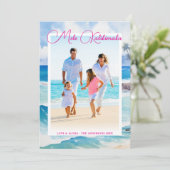 Mele Kalikimaka Tropical Christmas Photo Feestdagenkaart (Staand voorkant)