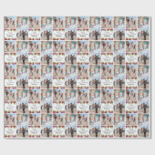 Mele Kalikimaka Tropical Floral Foto Cadeaupapier (Vlak)