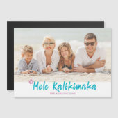 Mele Kalikimaka Tropical Hawaiian Kerstfoto (Voorkant / Achterkant)