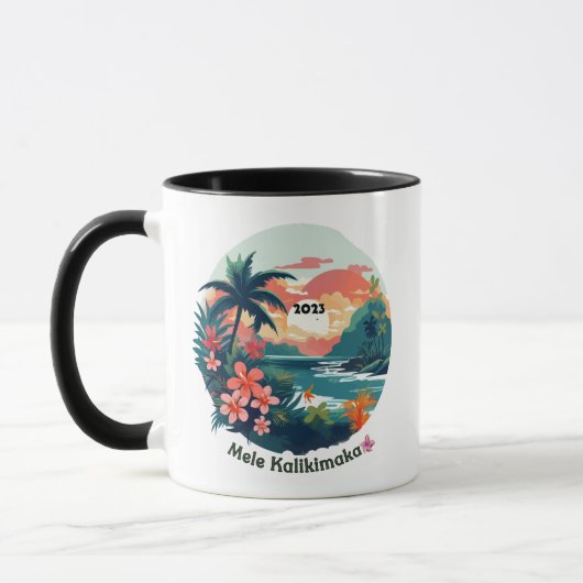 Mele Kalikimaka Tropical Island 2023 Label Mok (Links)
