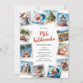 Mele Kalikimaka Tropical Stamps Kerstfeest Kaart (Voorkant)