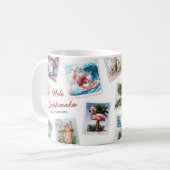 Mele Kalikimaka Tropical Stamps Koffiemok (Voorkant links)