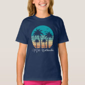 Mele Kalikimaka Tropical Sunset Christmas Kinder T-shirt (Voorkant)