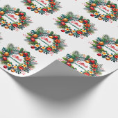 Mele Kalikimaka -Tropical  Xmas Cadeaupapier (Hoek)