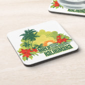 Mele Kalikimaka Tropisch eiland Hawaiian Kerstmis Drankjes Onderzetter (Linkerzijde)