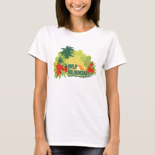 Mele Kalikimaka Tropisch eiland Hawaiian Kerstmis T-shirt