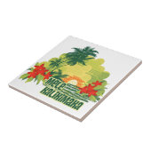 Mele Kalikimaka Tropisch eiland Hawaiian Kerstmis Tegeltje (Zijkant)