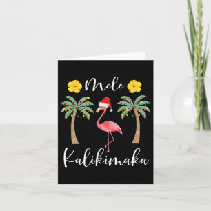 Mele Kalikimaka Tropisch Hawaiian Kerstmis Flamin Kaart