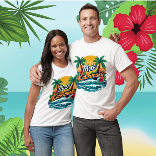 Mele Kalikimaka Tropisch Kerstmis Unisex T-shirt