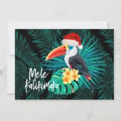 Mele Kalikimaka Tropisch Oerwoud Vogels Kaart (Voorkant)